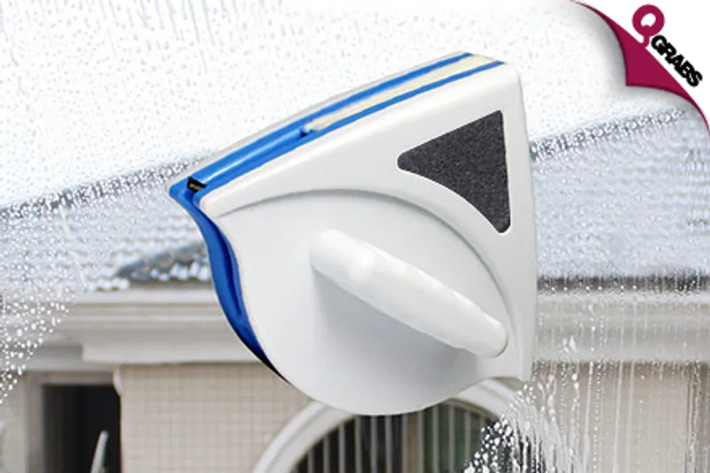 From QR45 Keep It Squeaky Clean with a Double-faced Magnetic Glass Cleaner! (Up to QR304 Value)